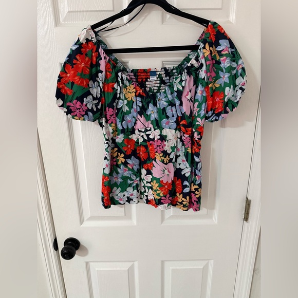 Old Navy Tops - Floral Puff Sleeve Blouse, Size L